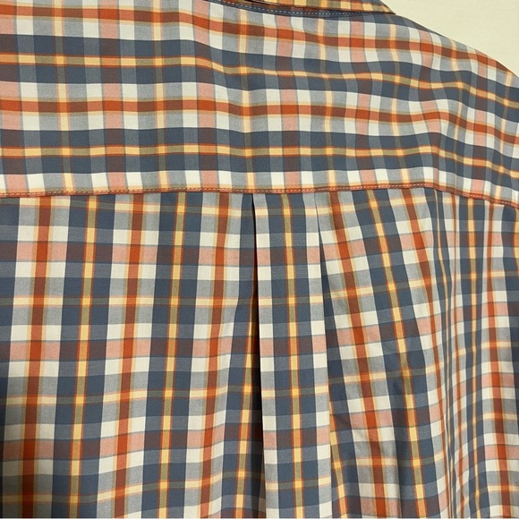 L.L. BEAN Women Button Down 3/4 sleeve Plaid Top | size medium - Picture 9 of 10